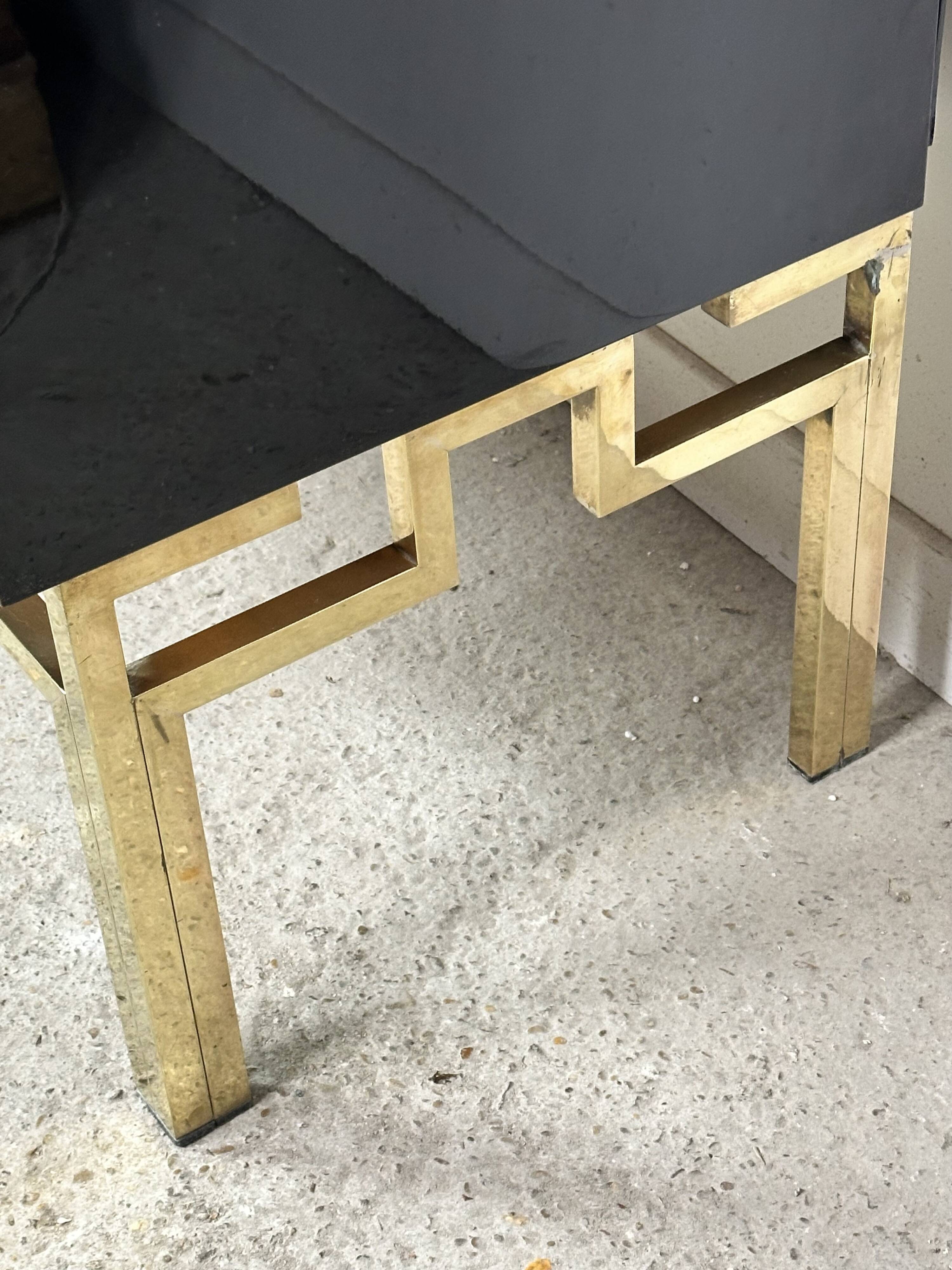 Guy Lefevre black lacquer storage unit 1970