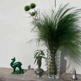 Art Deco figurine of a green ceramic doe