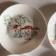 Set of 6 Françoise Saget plates "Stroll in Paris"