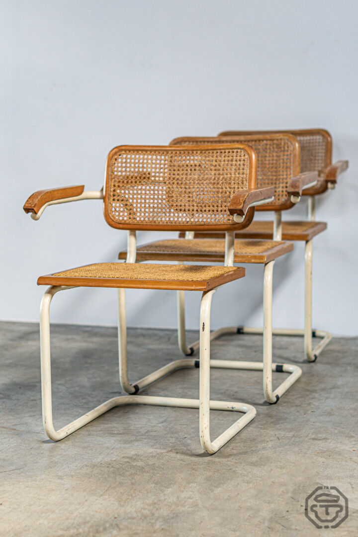 Lot of 3 chairs Marcel Breuer B64