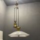 Italian brass light pendant, 1980s