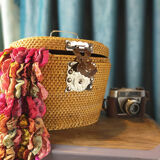 Old Chinese travel tea basket