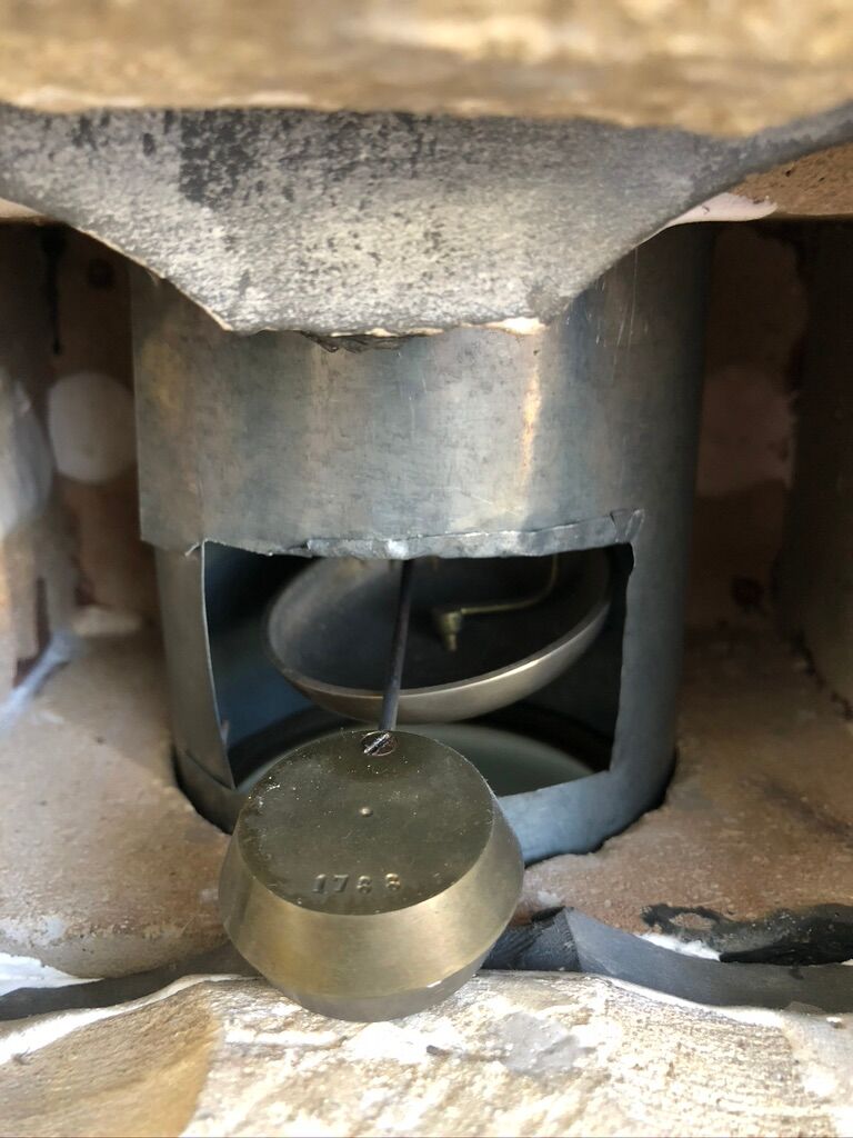 Black marble fireplace pendulum