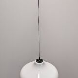 Suspension goutte d'eau en opaline blanche années 60/70