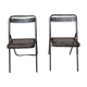 Lot de 2 chaises pliantes