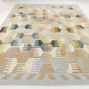 9x12 Kilim Pastel Tones Overisze Anatolian Flatweave Kilim Rug, 270x352 Cm