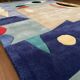 Tapis en laine tissé à la main d'occasion