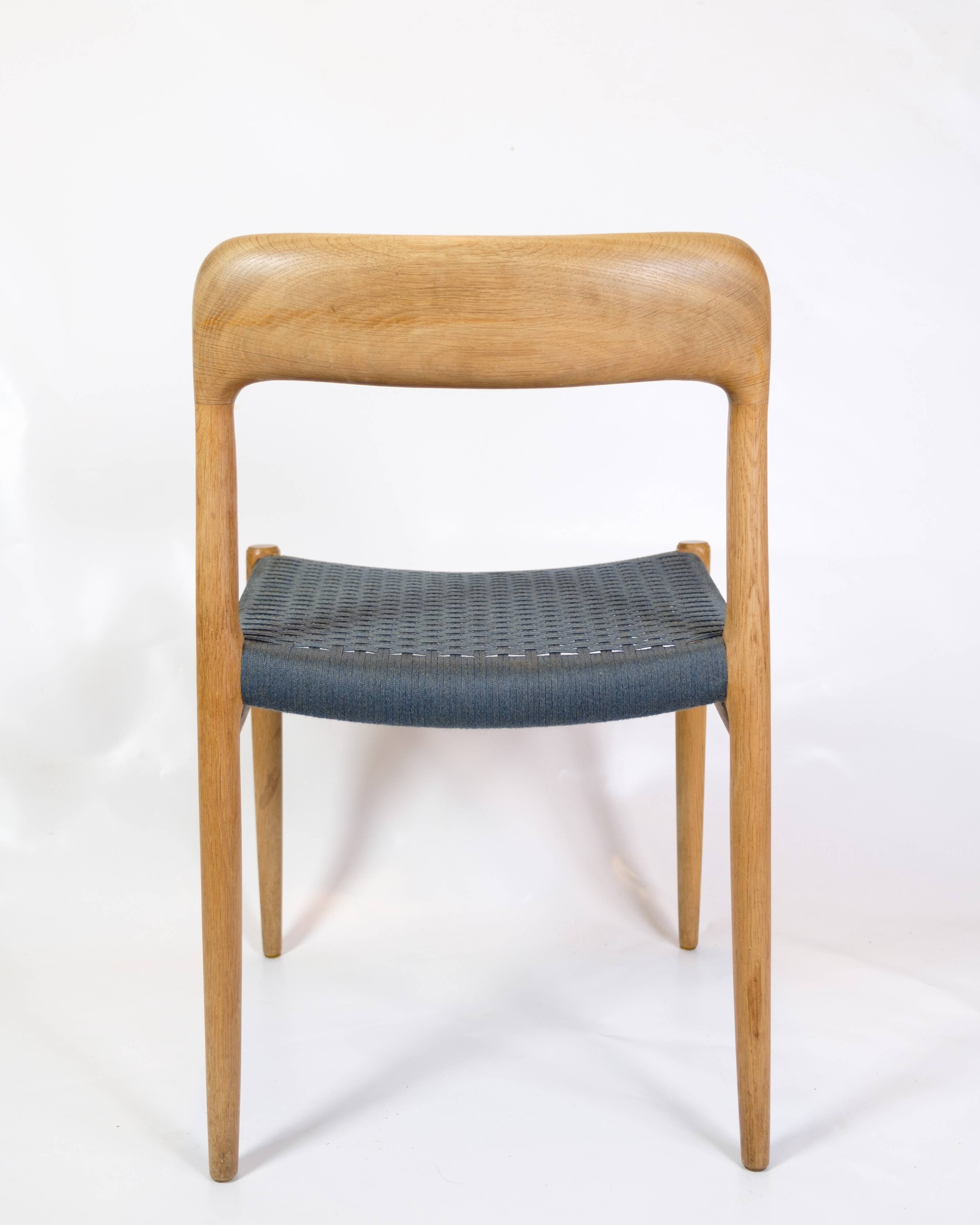 Set Of 6 Dining Room Chairs Model 75 By Niels O. Møller