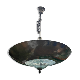 Vintage suspension, steel and glass