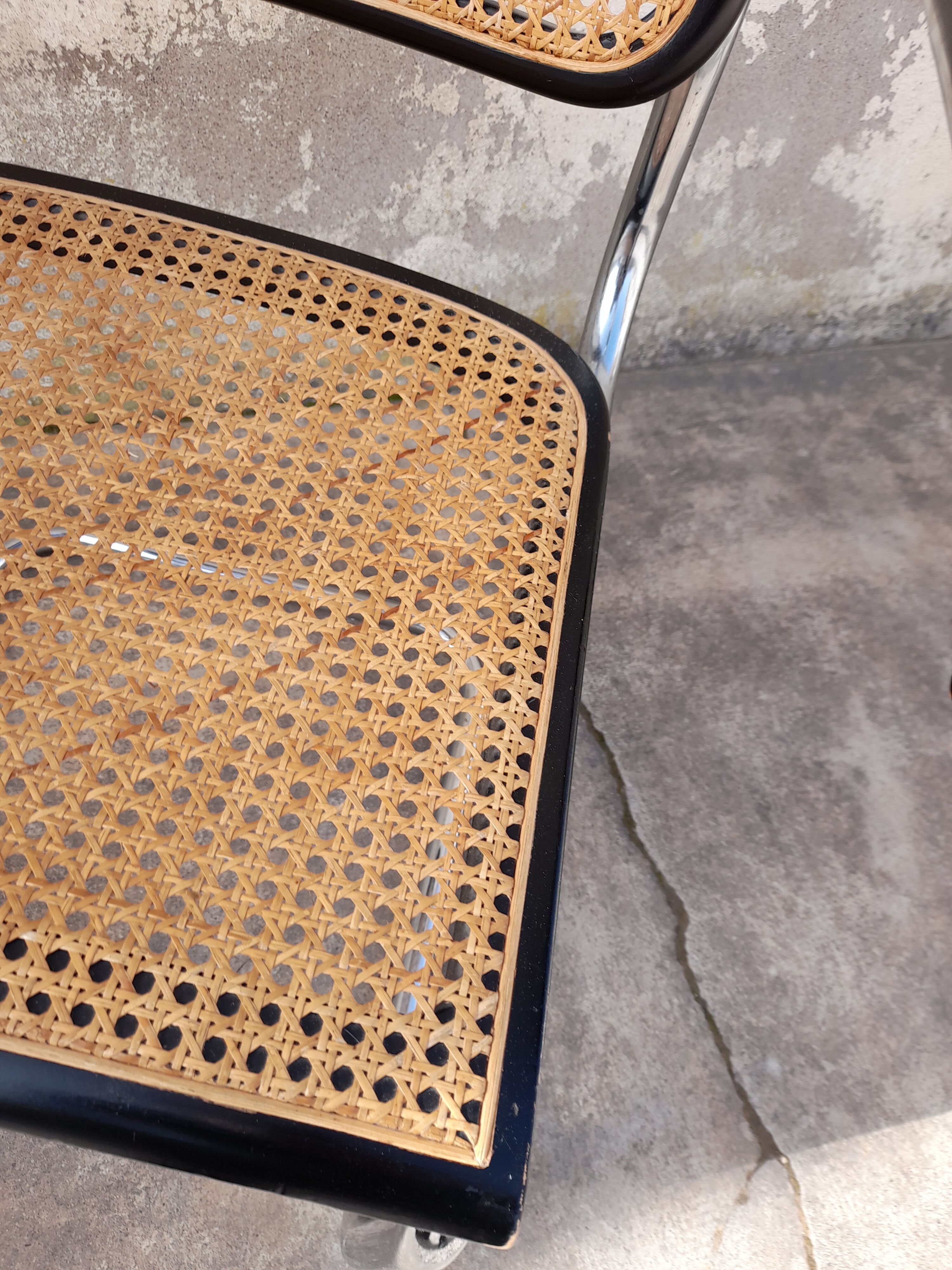 Paire de fauteuils B64 Cesca de Marcel Breuer