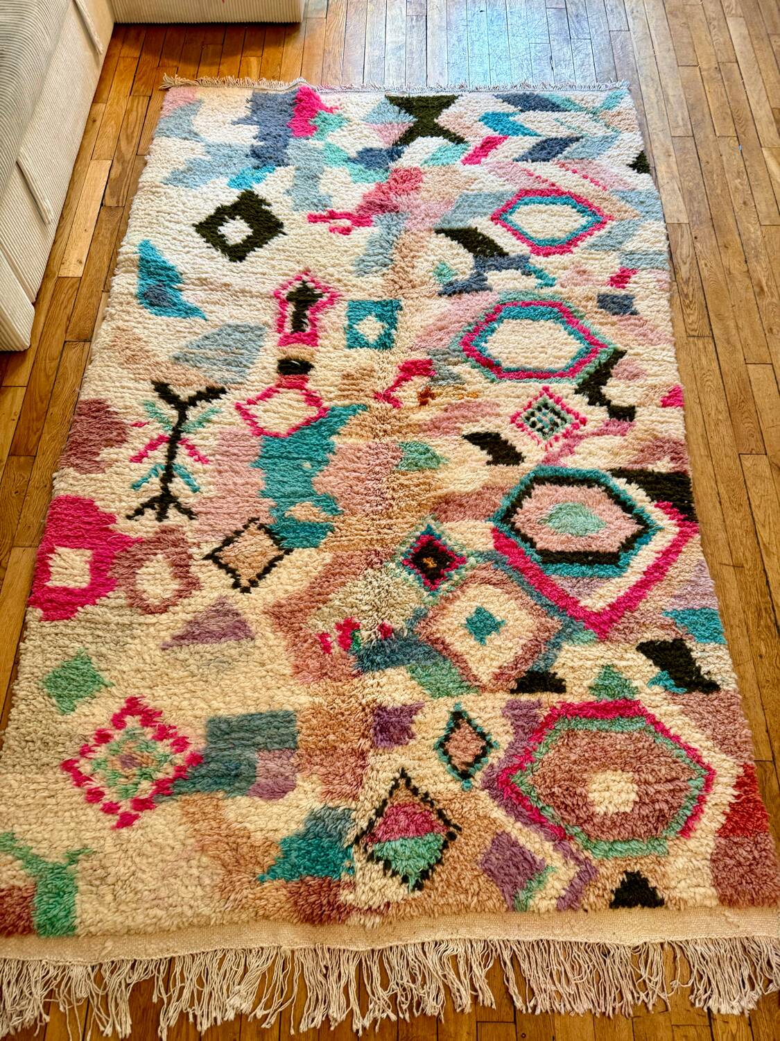 Berber rug 100% wool 138 x 241