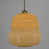 Suspension en verre du milieu du siècle, années 1960