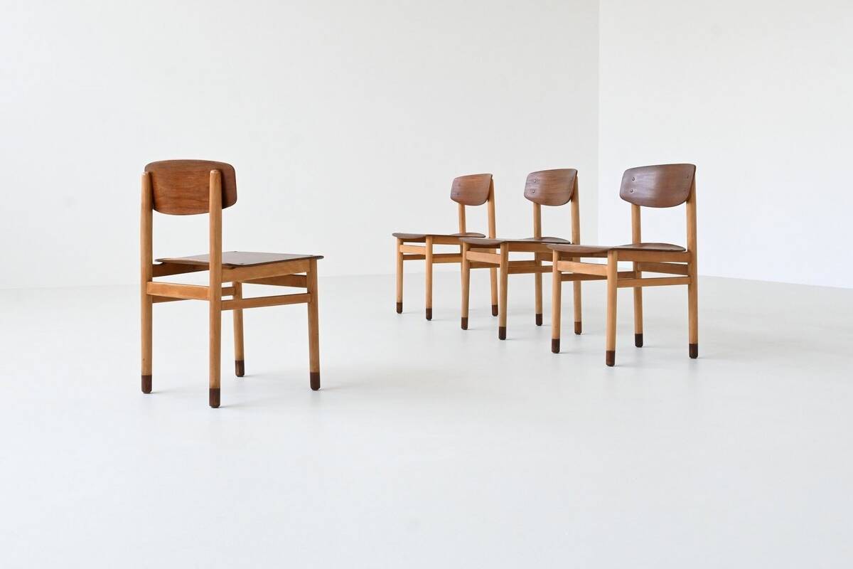 Set of four Danish dining chairs Kvetny and Sonners Denmark 1960