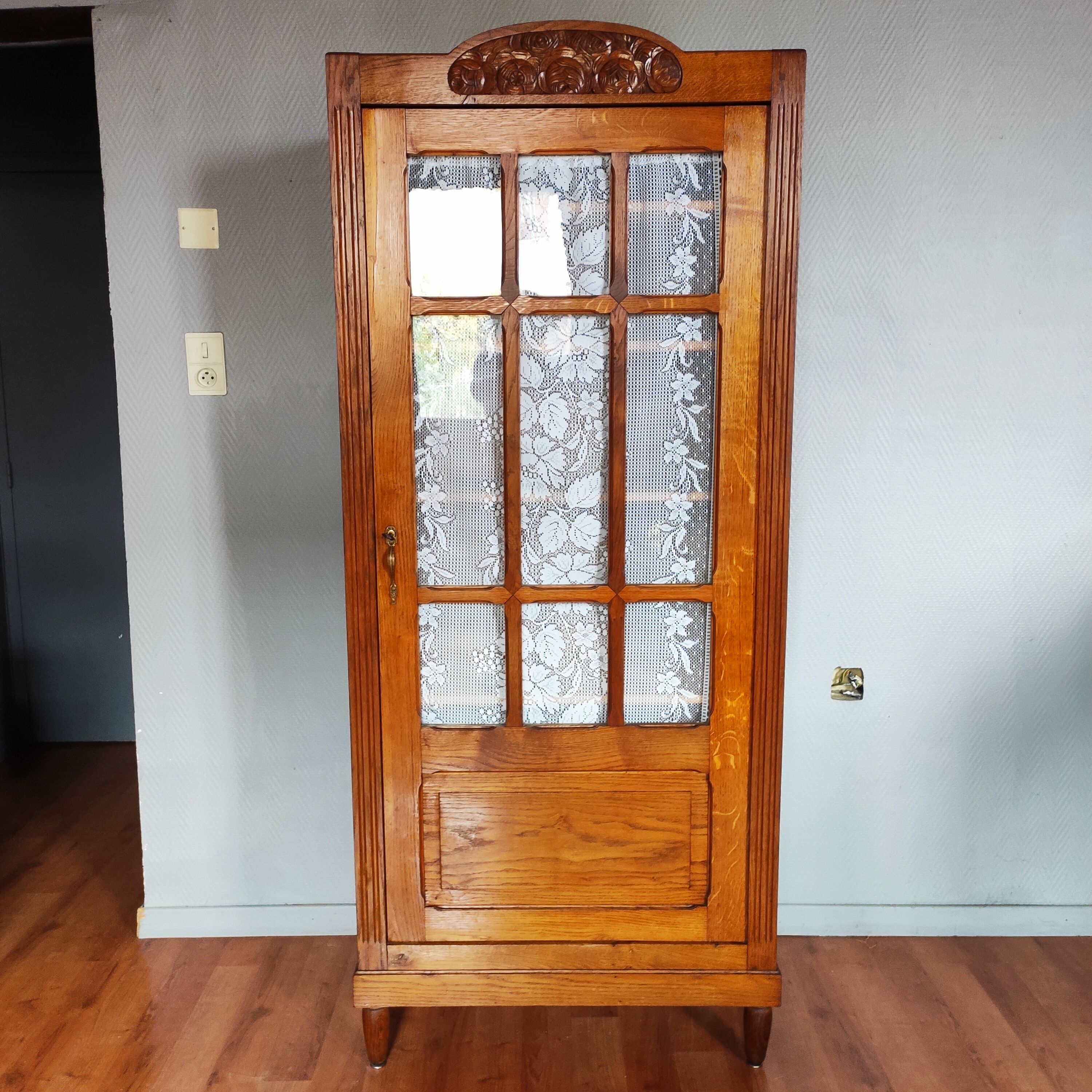 Parisian art deco oak wardrobe