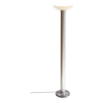 Valenti Luce uplighter with glass shade, Italy 1980s-1990s