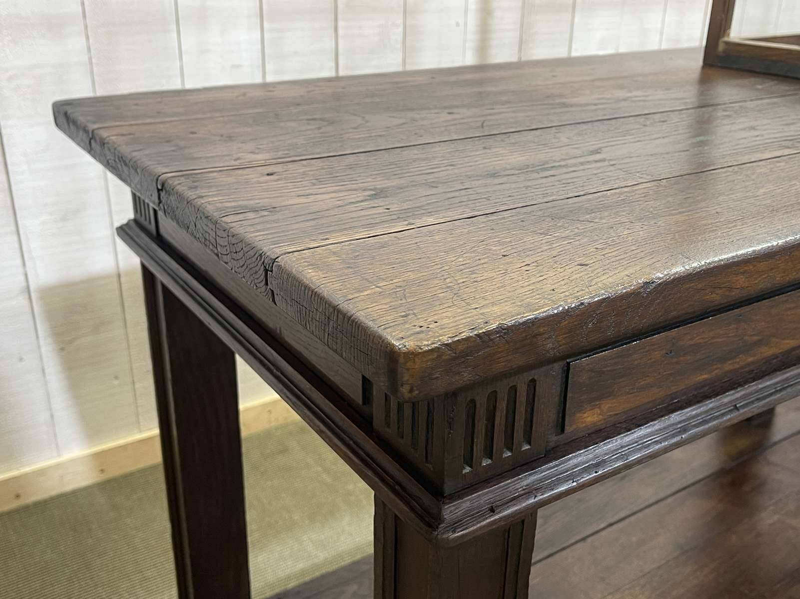 19th century oak draper's table
