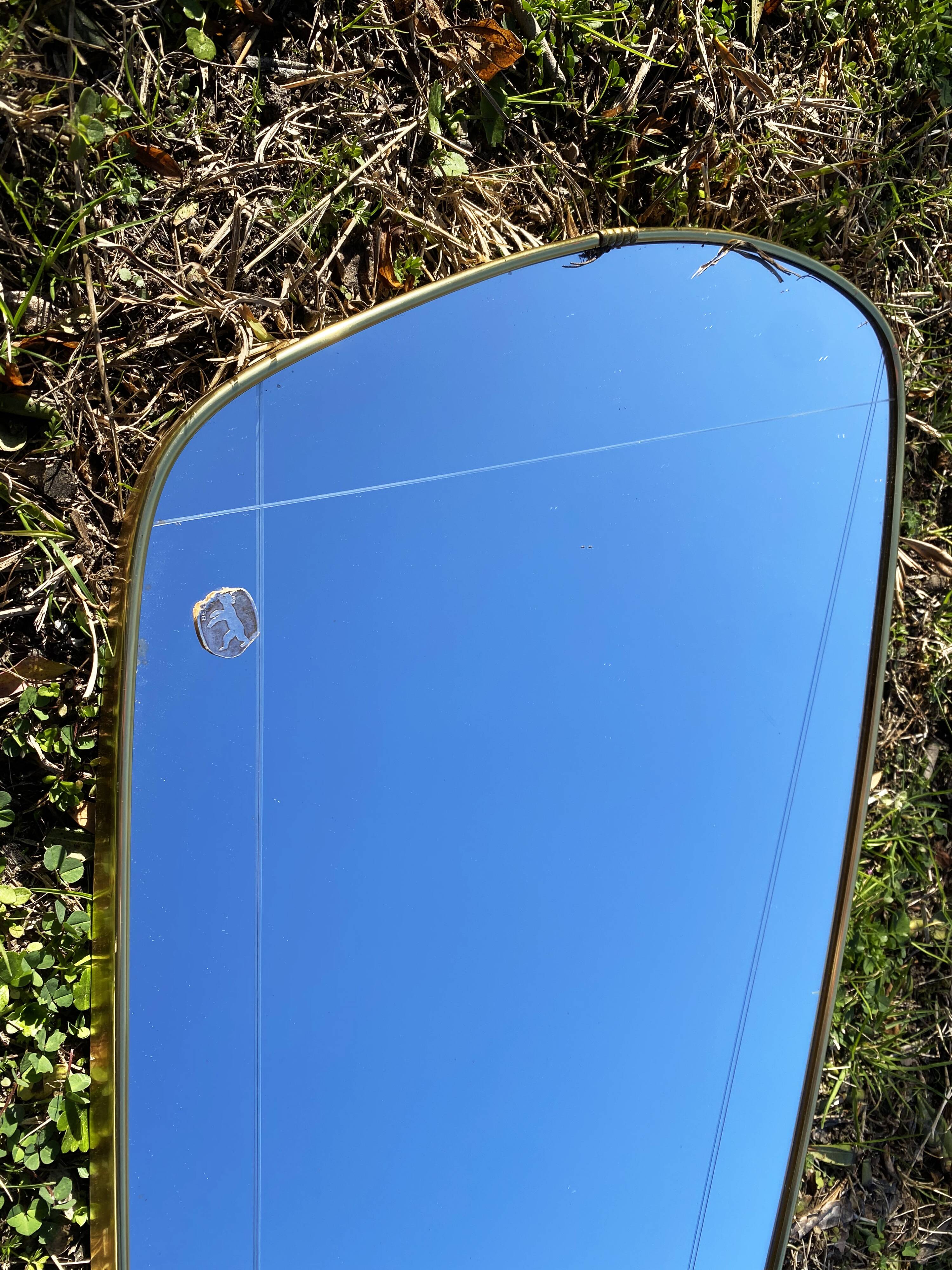 Large asymmetrical wall mirror, Germany 1960s.