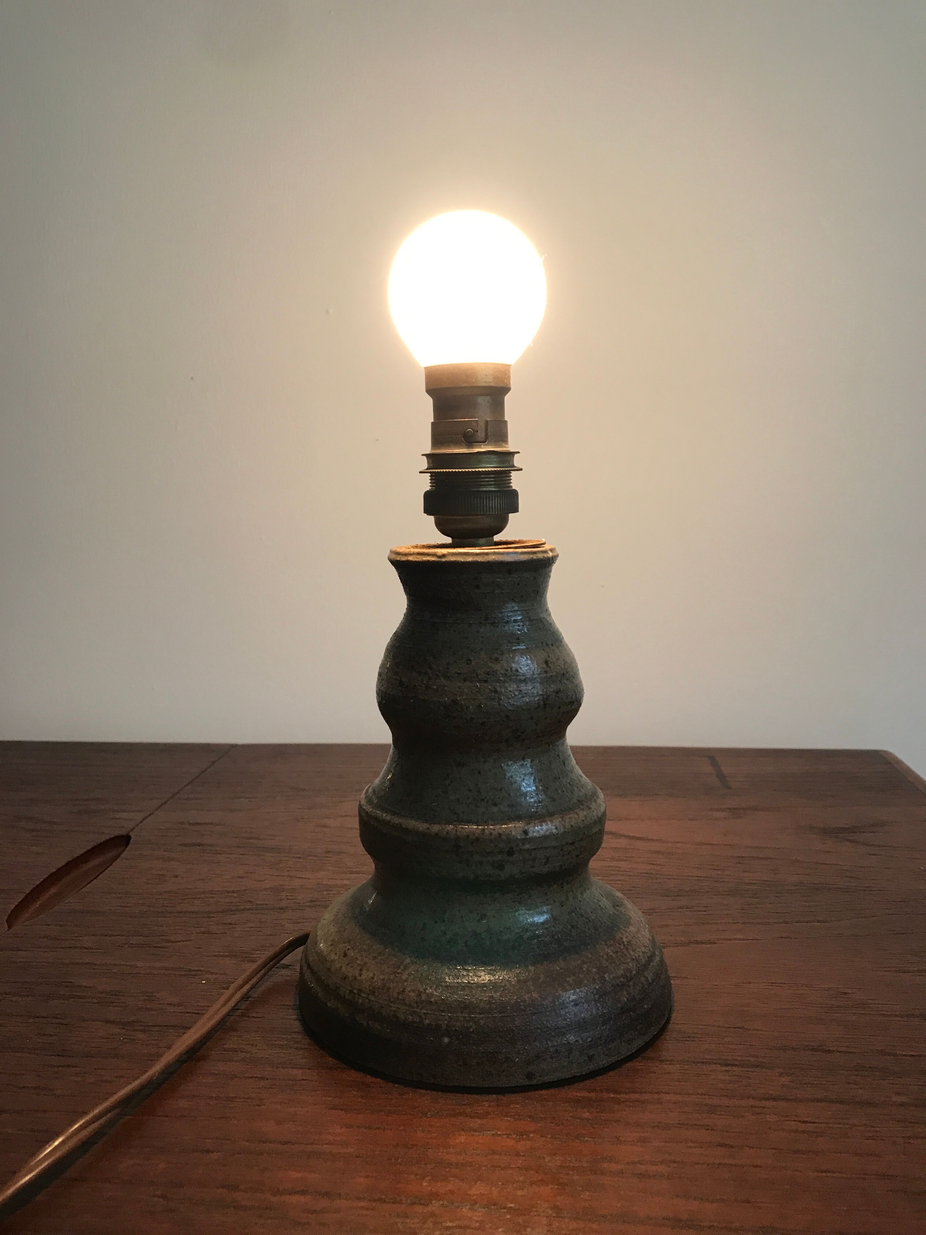 Pyrite stoneware lamp foot 60s