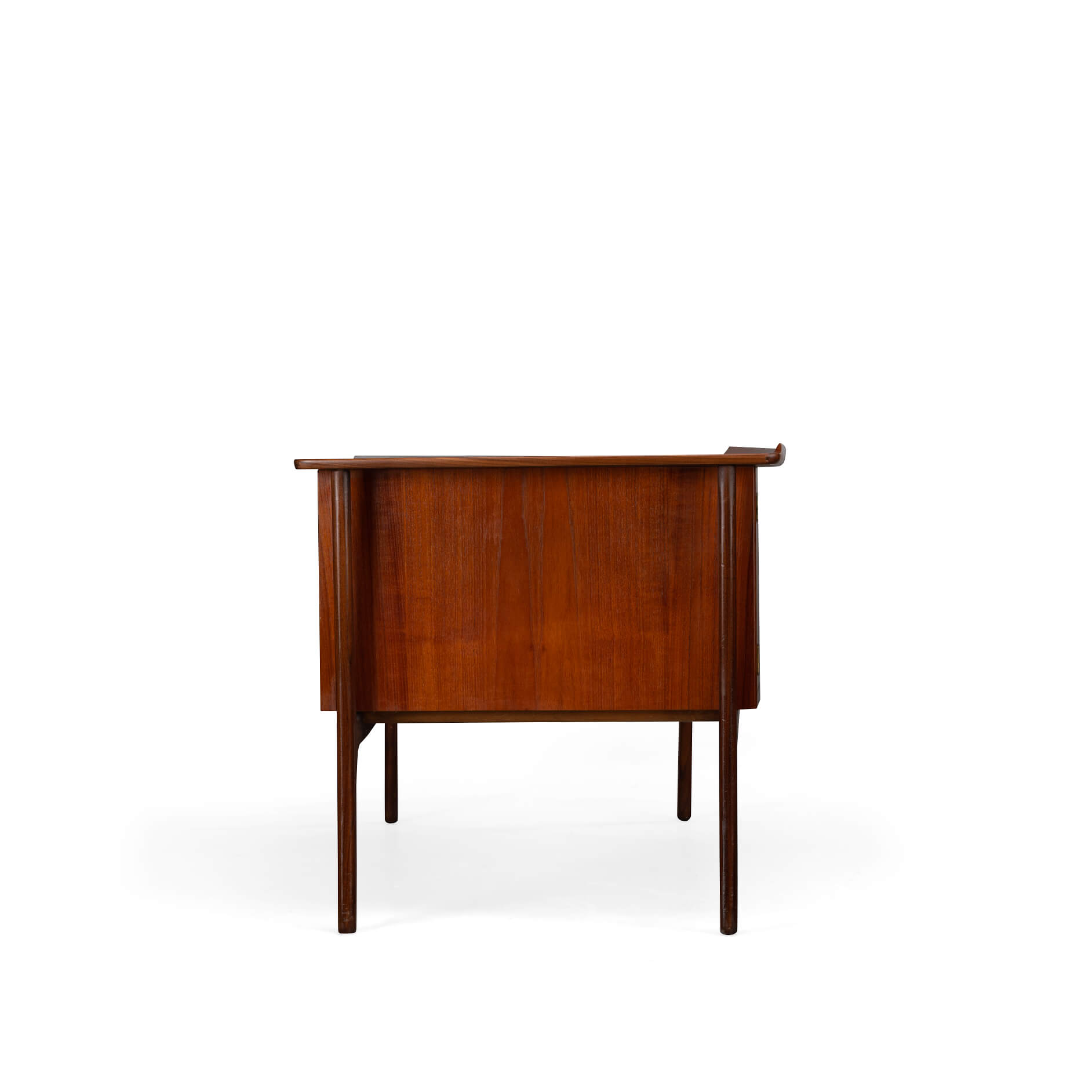 Danish vintage teak design desk by svend age madsen for hp hansen, 1960s