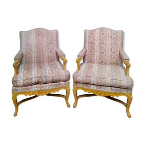 Paire de fauteuil tapissés