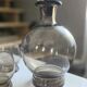 Magnificent Service of Tinted Glasses from the 50s-60s / 18 Glasses and 2 Jugs