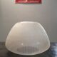 Old lampshade frosted glass stripes 100% vintage for suspension