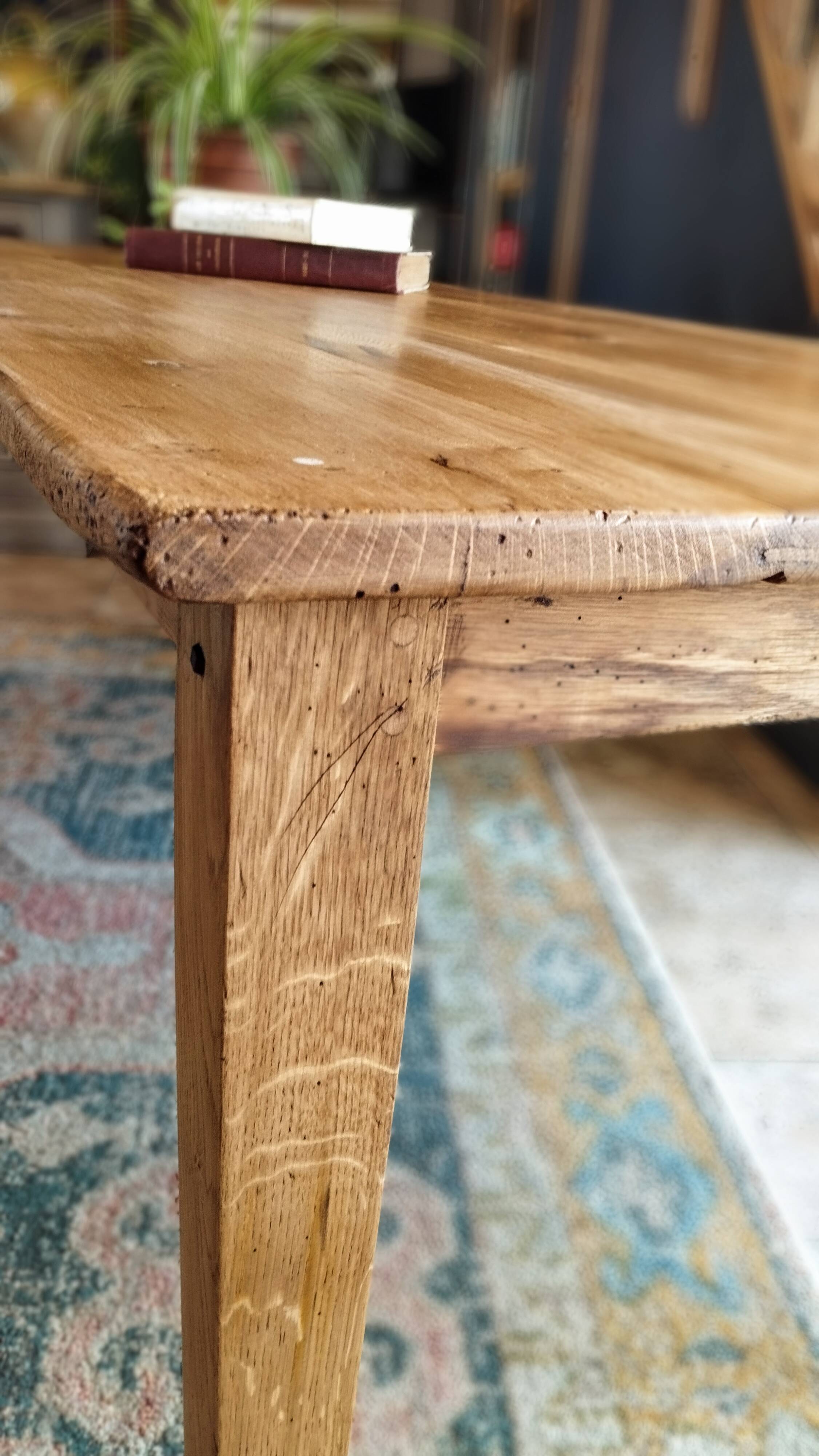 Farmhouse table 200 x 80 light oak