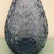 Carafe empoli violet mauve petits bulles hobnail