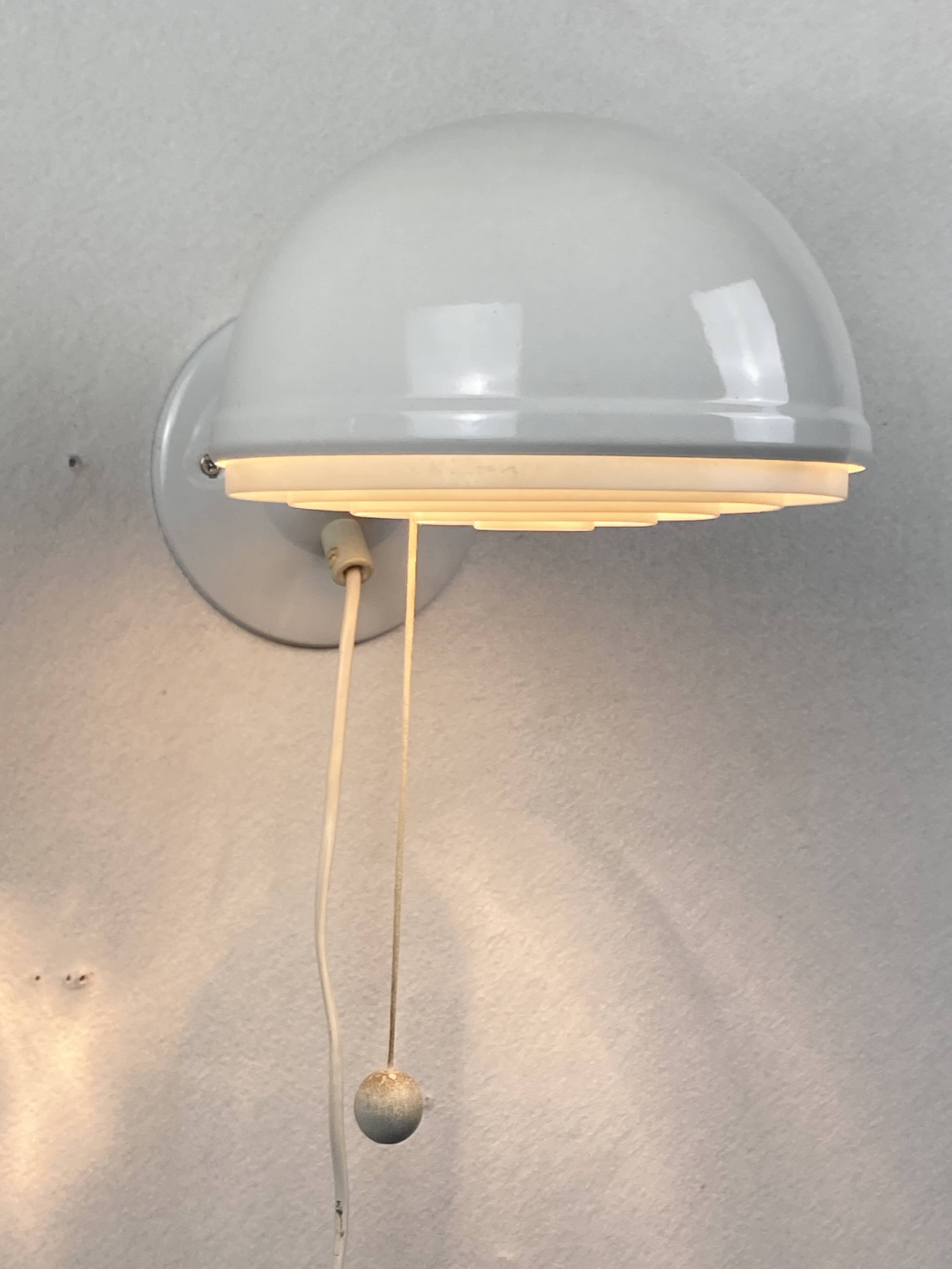 Pair Scandinavian wall sconces by Knud Christensen for ABO Randers, Denmark 1960s-1970s