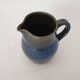Small blue ceramic pitcher Signed Poterie de Nault