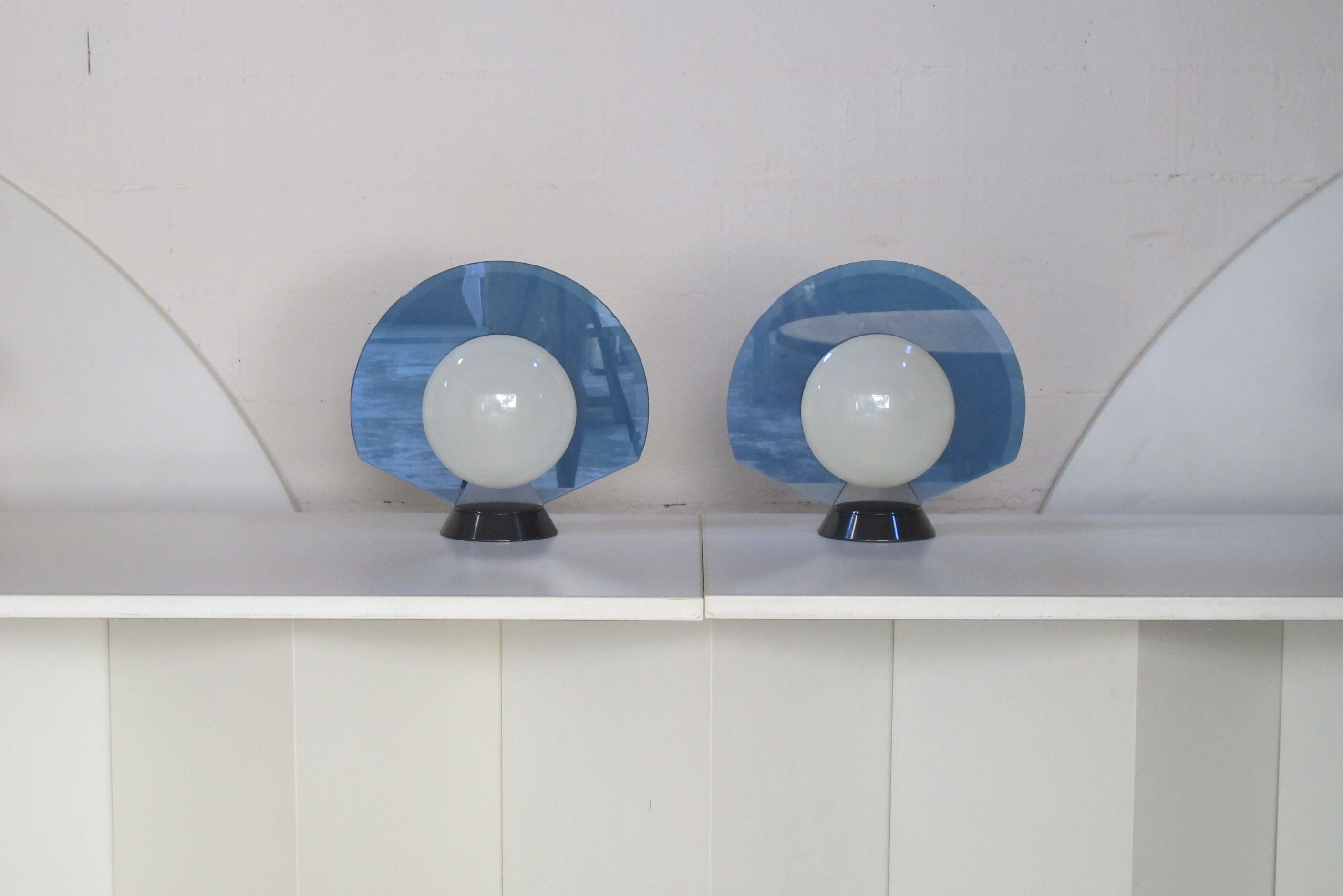 Pair of lamps "Tikal" for Arteluce 1980s