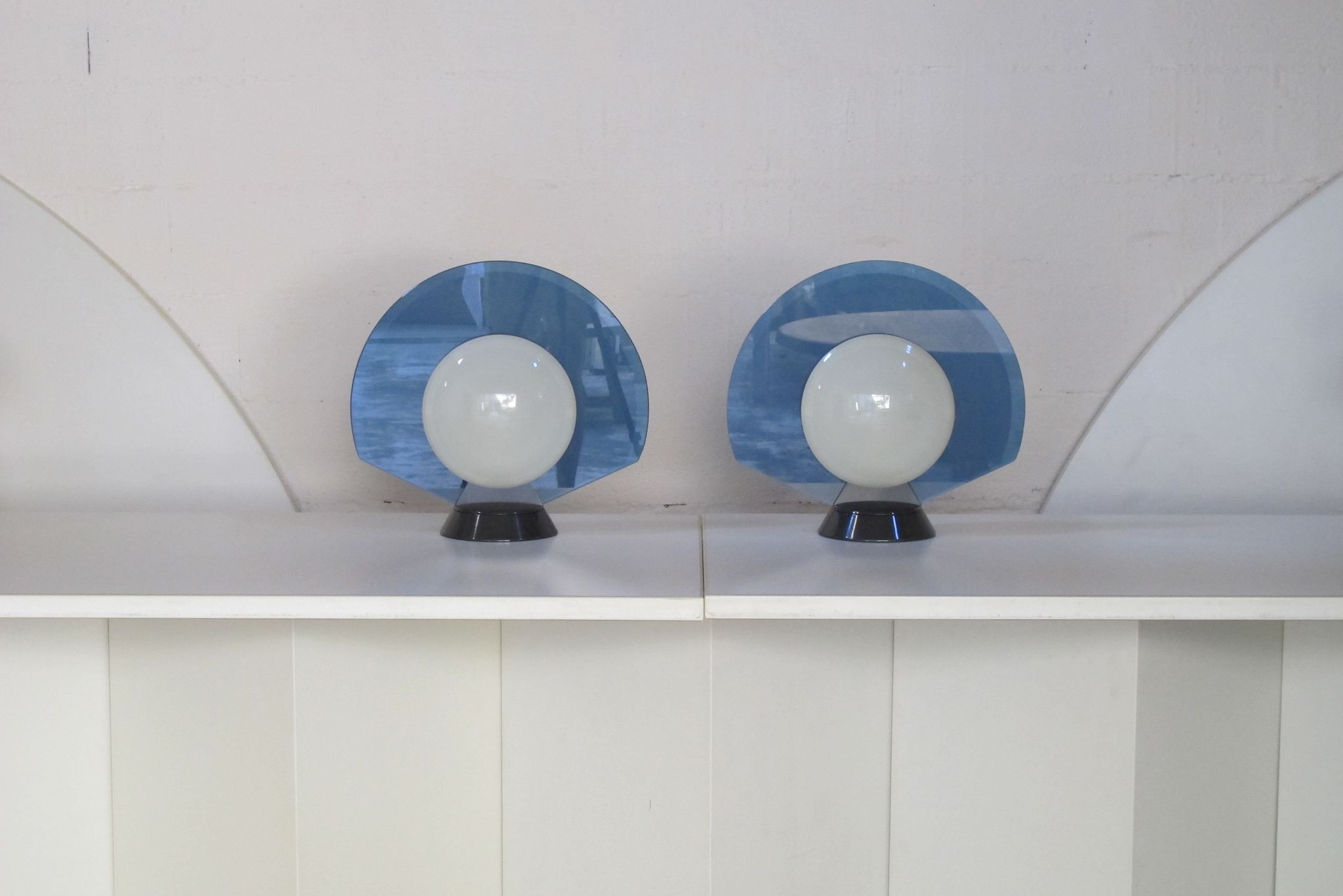 Paire de lampes "Tikal" pour Arteluce 1980