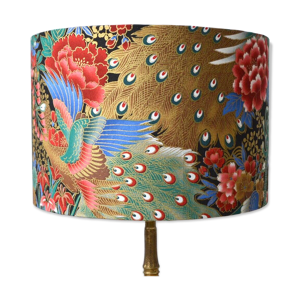 Abat-jour toile de Jouy,