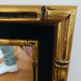 Golden wooden mirror 55x35cm