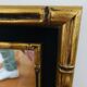 Golden wooden mirror 55x35cm
