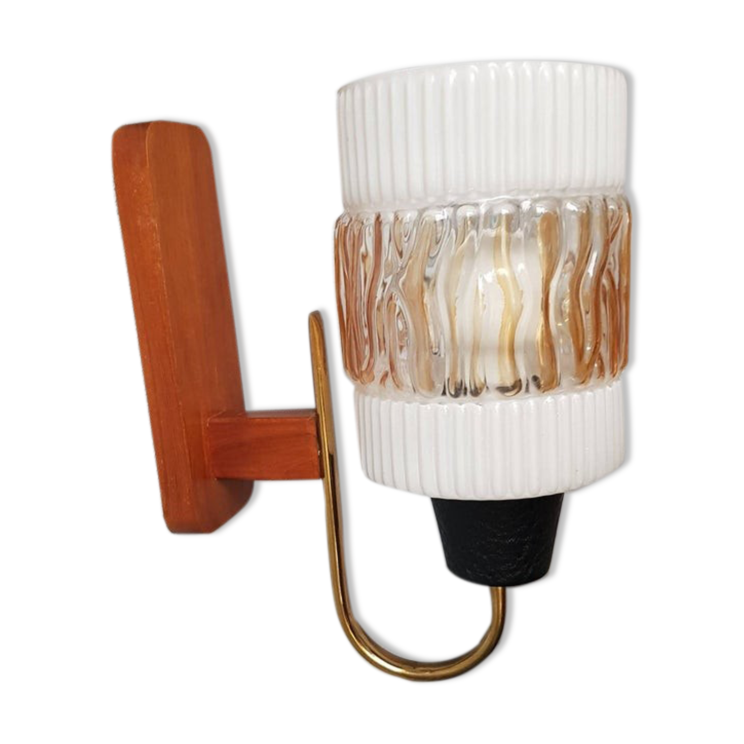 1970s amber glass applied