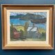 Swedish Oil on Panel – “Dockstafjärden” by Harald Öman
