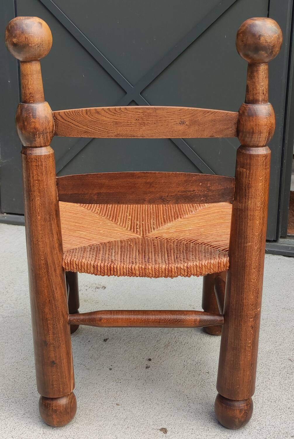 Old small straw chair