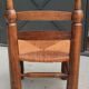 Old small straw chair