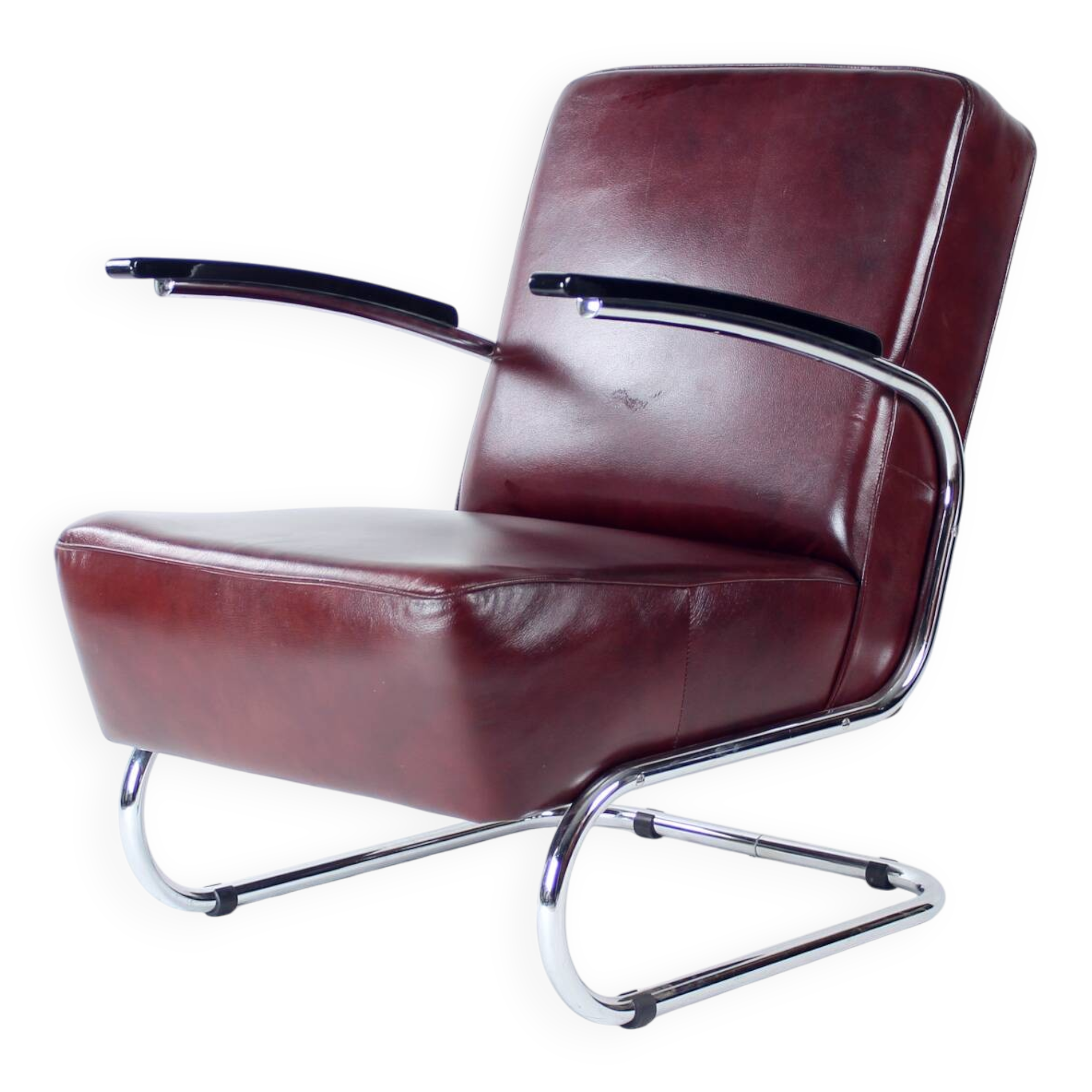 Unique armchair produced in the Bauhaus era, completely restored for the 21st century. the armchair