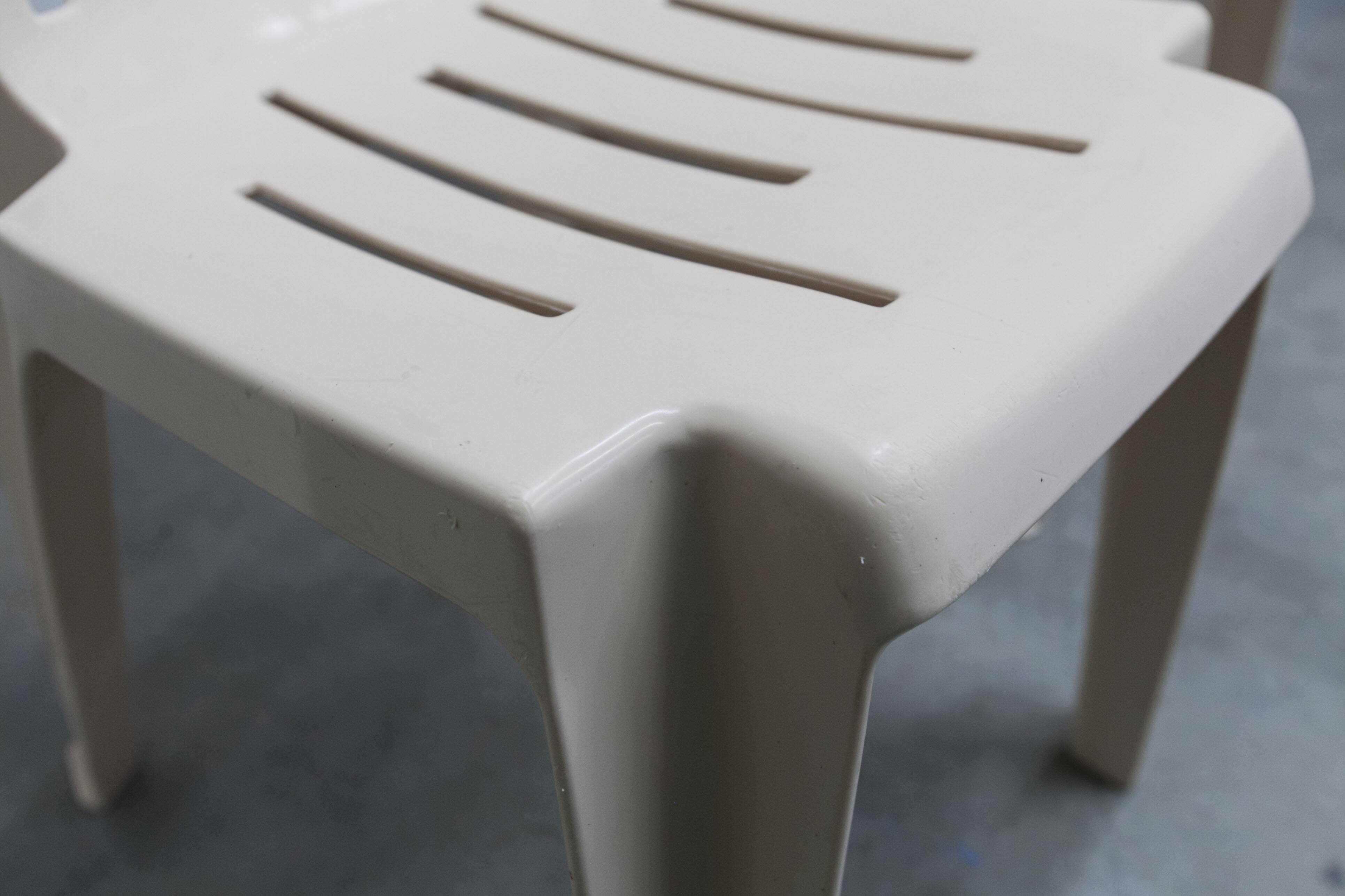 Set of 4 Samba chairs, manufactured by Henry Massonnet, designed by Pierre Paulin