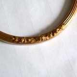 Oval gilded wooden frame