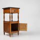 French Art Deco Night Stand with blue stone top, ca. 1920