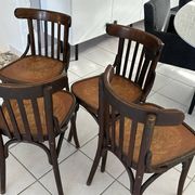 Suite de 4 chaises de bistrot vintage années 1960