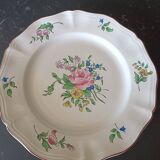 Four flat earthenware plates including 2 Luneville