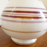 Vintage 1960s pear-shaped opaline lamp base