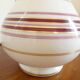 Vintage 1960s pear-shaped opaline lamp base