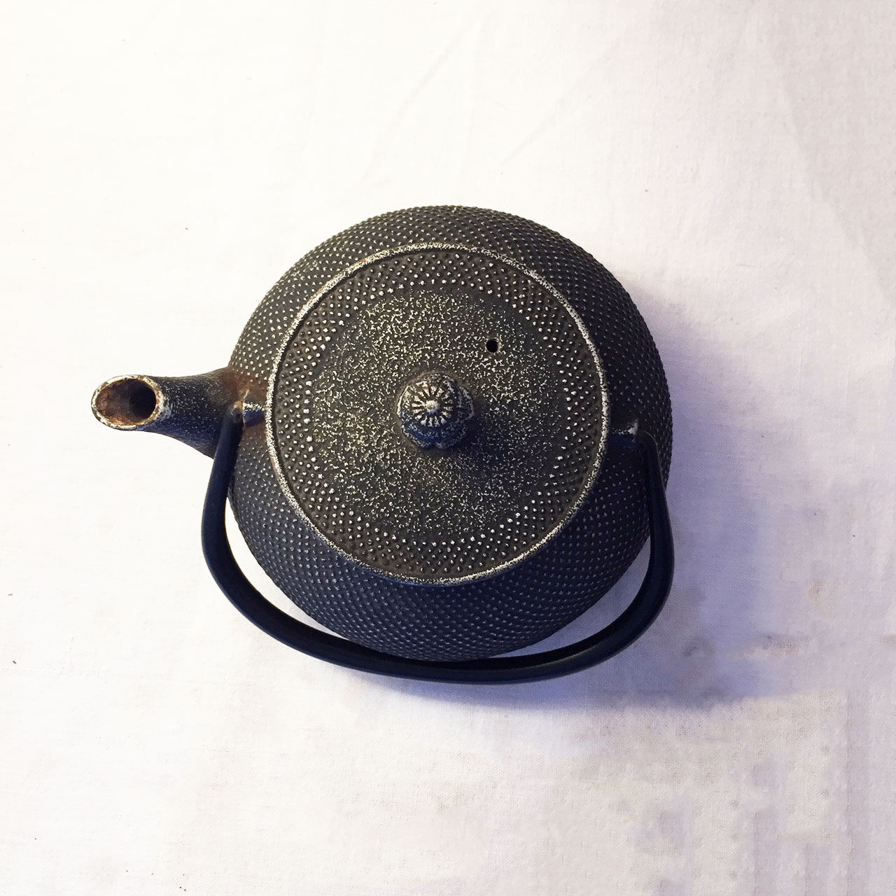 Japanese cast-glass teapot