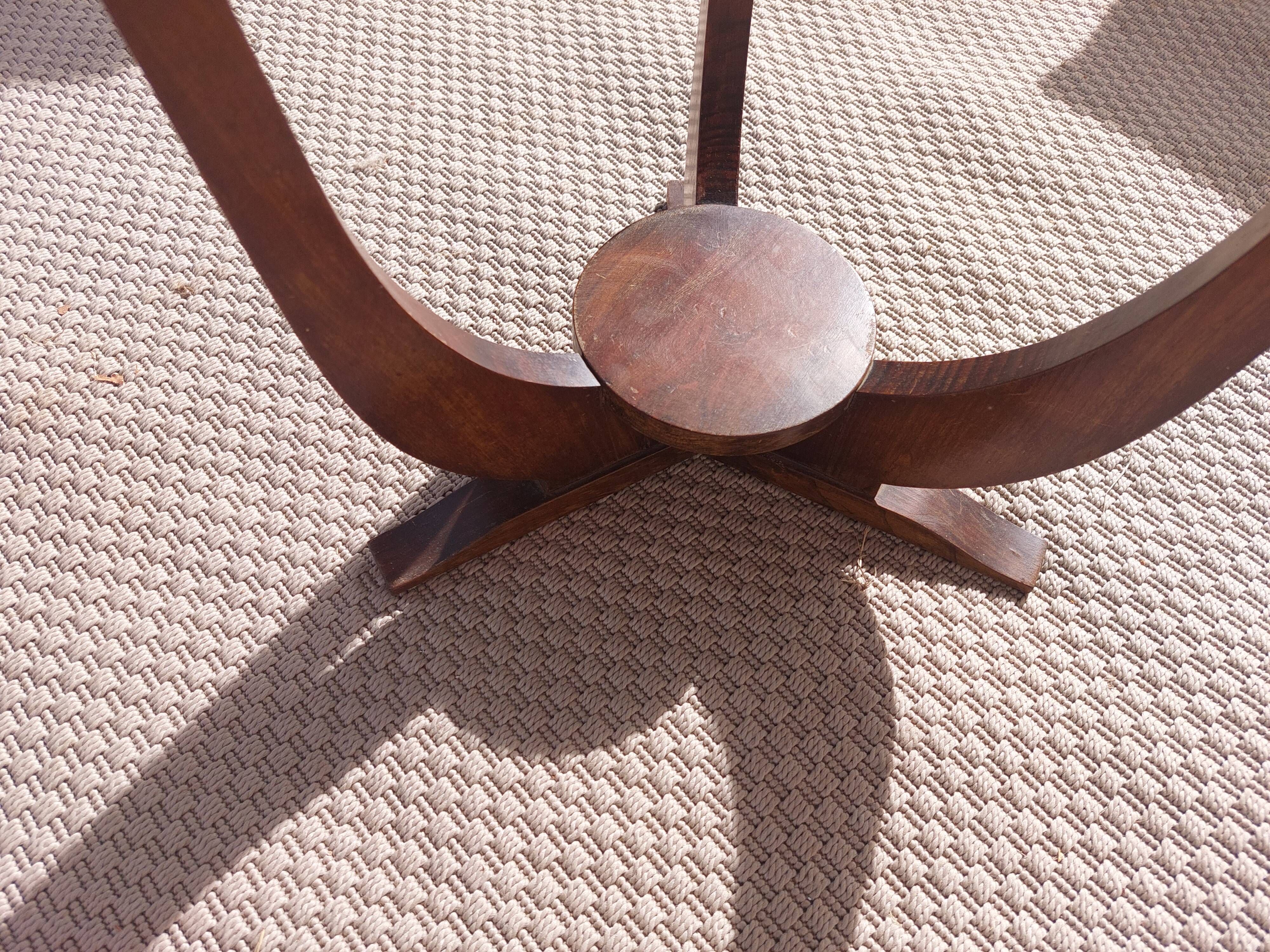 guéridon rond art déco, 3 pieds
