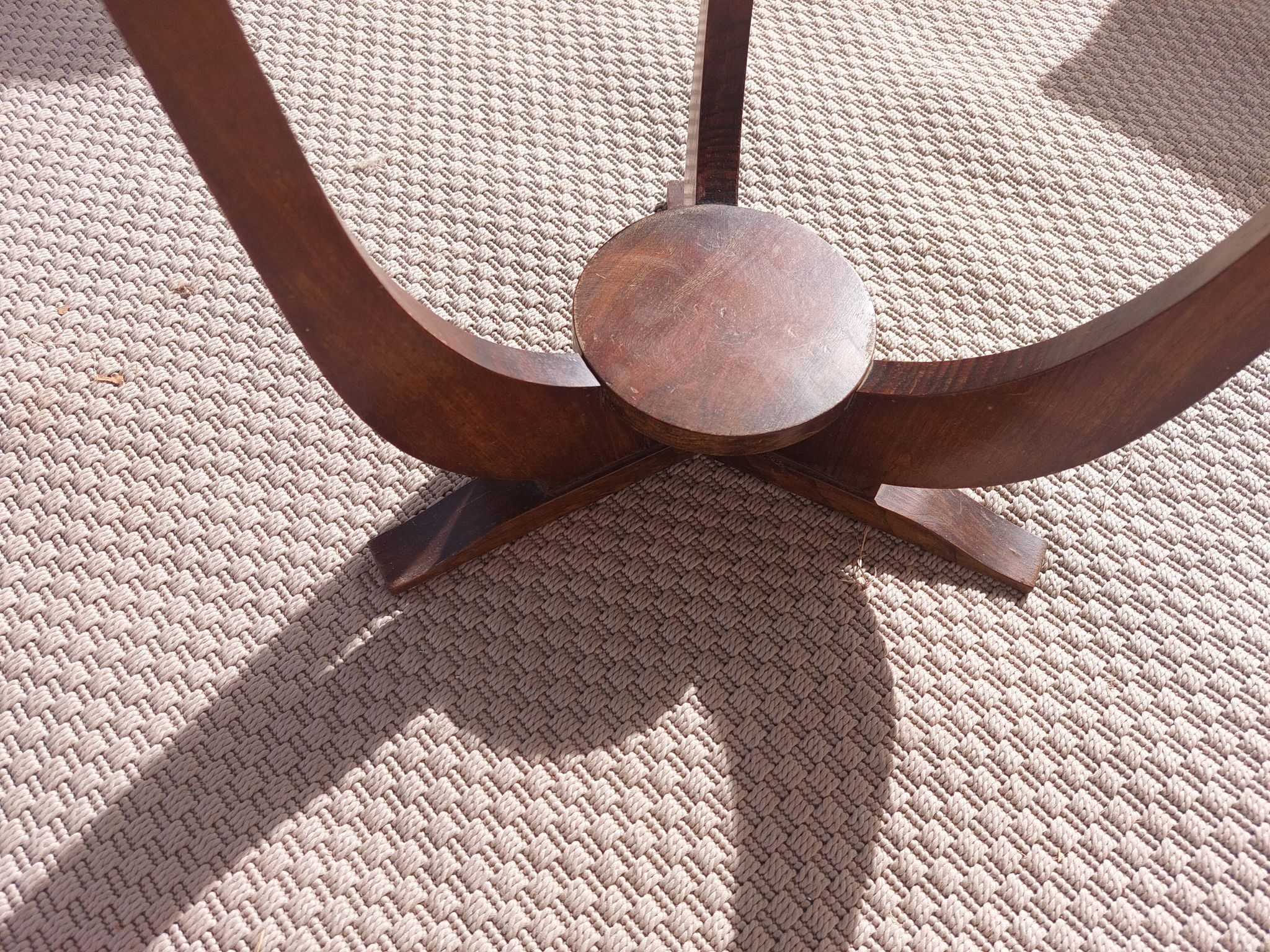 guéridon rond art déco, 3 pieds